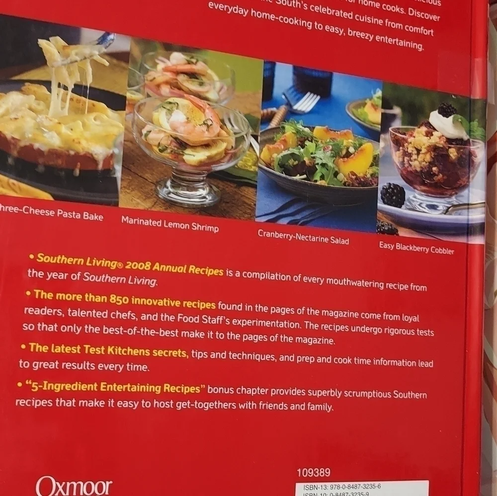 Southern living cookbooks 2008 and 2009 annual recipes